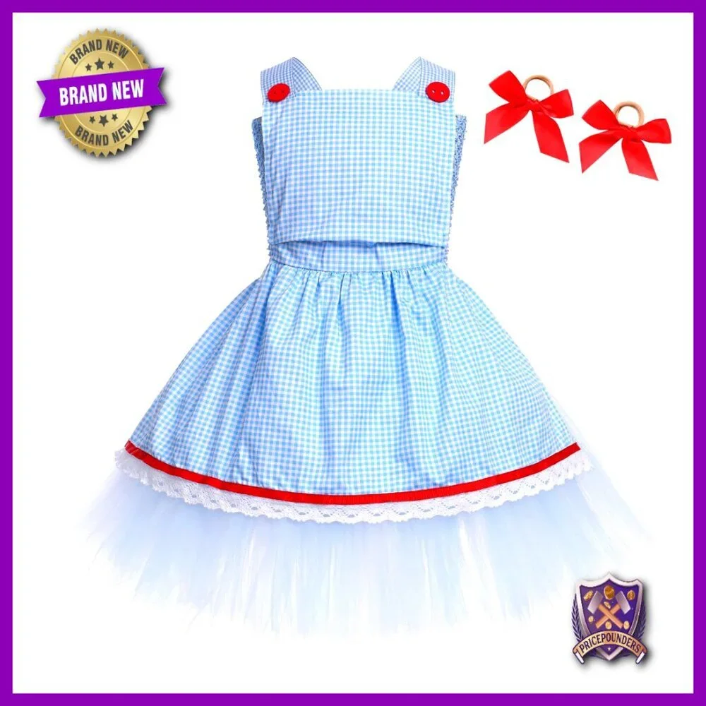 Girls Tutu Dress Costume Elegant Tulle Party Stage Outfit with Headband